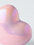 John Lewis iridescent heart decoration ceramic pink - British product