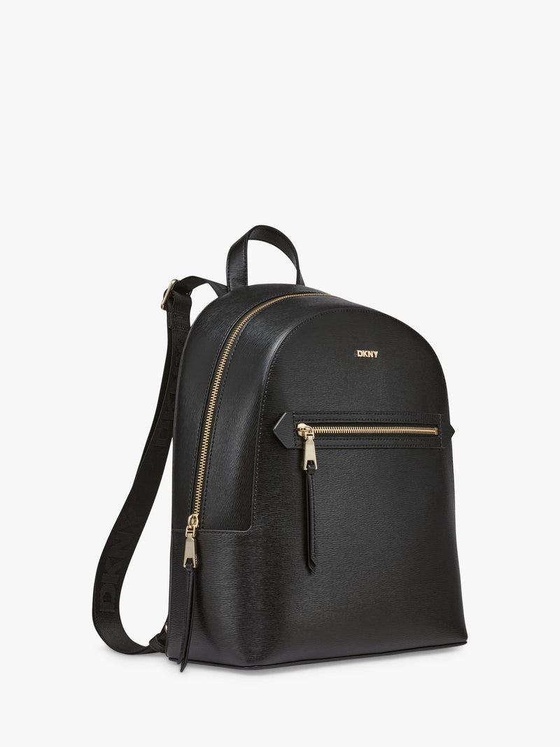 DKNY Bryant Avenue backpack in black and gold, imported from the UK