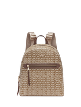 John Lewis DKNY Bryant Ave Faux Leather Backpack, Chocolate- Buy online at McGrocer