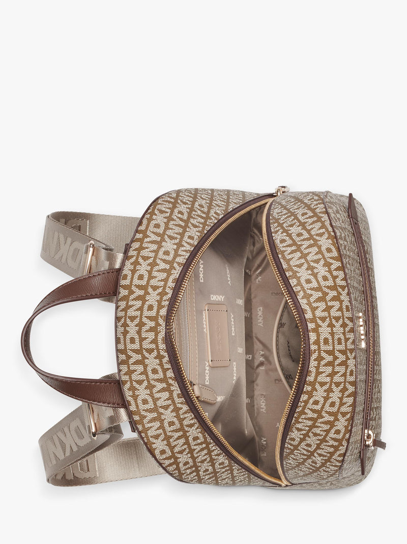 DKNY Bryant Ave backpack chocolate, imported from the UK