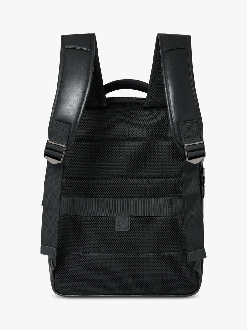 OSPREY LONDON Charlie black leather backpack, imported from the UK