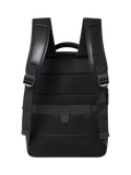 OSPREY LONDON Charlie black leather backpack, imported from the UK