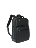OSPREY LONDON Charlie black leather backpack, imported from the UK