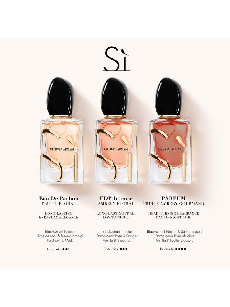 Giorgio Armani Sì Parfum perfume 100ml, UK version