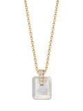 Astley Clarke Gold Deco Sapphire Pendant Necklace 46cm