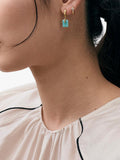 Astley Clarke Amazonite Art Deco drop huggie earrings - British product