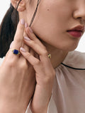 Astley Clarke spinning deco ring with lapis and malachite - British product