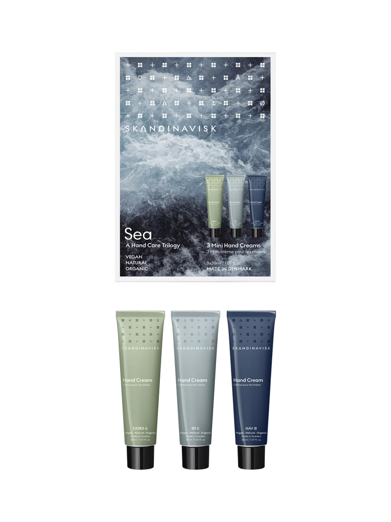SKANDINAVISK mini hand cream set of three, UK version