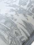 Laura Ashley Braysmith Toile cushion in blue 45x45cm (British brand)