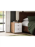 John Lewis Aspen 3 drawer bedside table with glass fronts, UK version