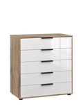 John Lewis Newlyn Wide 5 Glass Drawer Chest