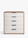 John Lewis Osaka Wide 5-drawer glass chest, imported from the UK
