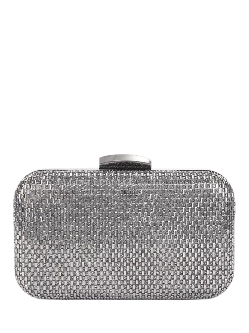 Miss KG Fleur embellished box clutch bag, imported from the UK