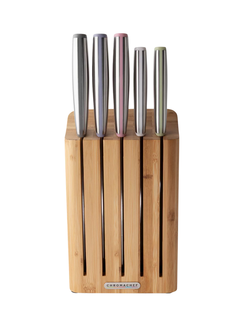 Taylor's Eye Witness Chromachef 5-piece knife block set (British brand)
