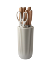 John Lewis Taylor's Eye Witness Madison Filled Kitchen Knife Block 6 Piece Light Grey- Buy online at McGrocer