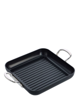 John Lewis GreenPan Barcelona Pro Hard-Anodised Aluminium Ceramic Non-Stick Grill Pan, 28cm- Buy online at McGrocer