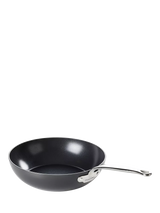 John Lewis GreenPan Barcelona Pro Hard-Anodised Aluminium Ceramic Non-Stick Wok 28cm- Buy online at McGrocer