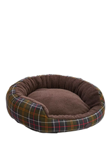 John Lewis Barbour Tartan Trim Snuggle Dog Bed Multi 30 inch- Buy online at McGrocer