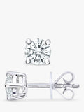 Mogul diamond stud earrings 18ct white gold 0.50ct - British product