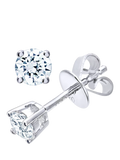 Mogul 18ct white gold diamond stud earrings 0.33ct - British product