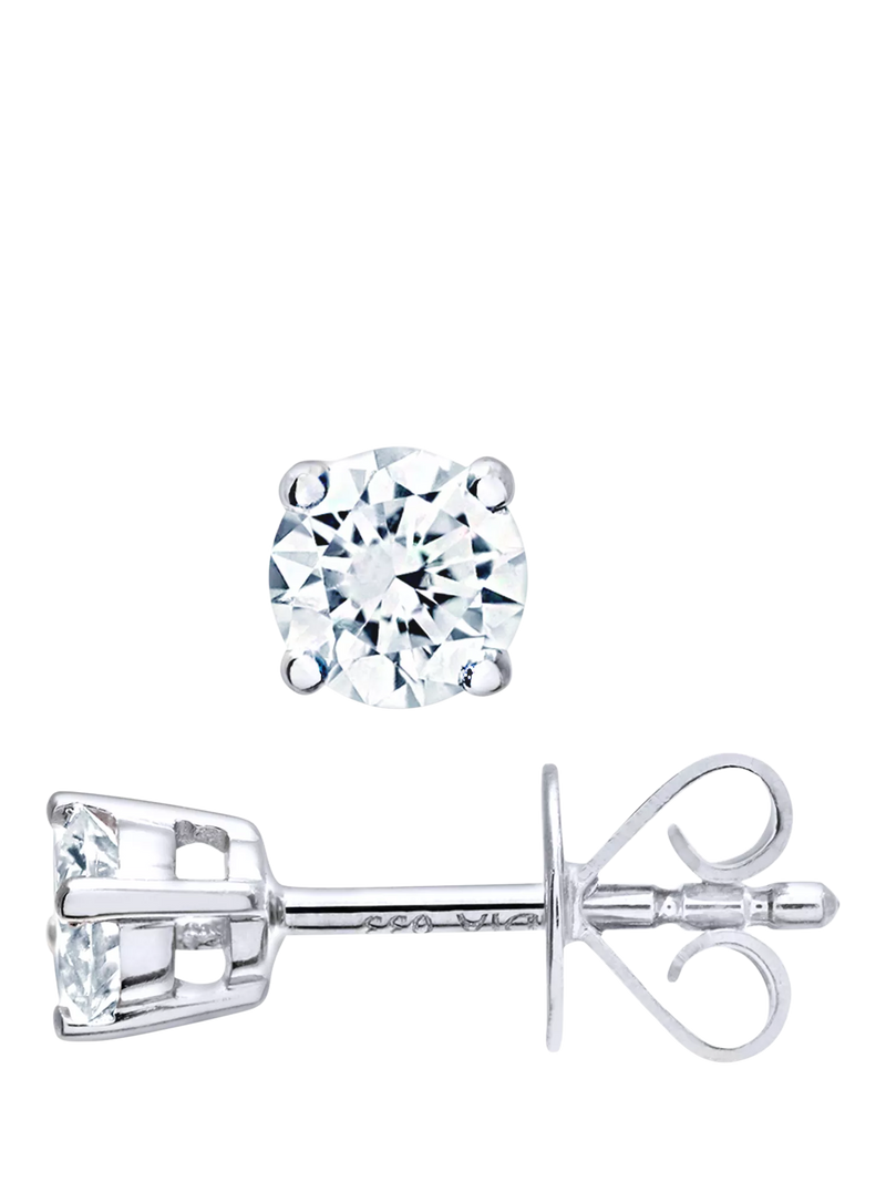 Mogul 18ct white gold diamond stud earrings 0.33ct - British product