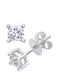 Mogul princess cut diamond stud earrings 0.50ct, UK version