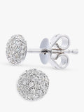Mogul 9ct white gold diamond stud earrings 0.20ct (British brand)