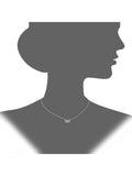 Mogul 9ct yellow gold diamond infinity pendant and earring set - British product