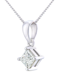 Mogul pendant princess solitaire diamond 0.50ct - British product