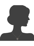 Mogul 9ct yellow gold diamond heart pendant on chain - British product