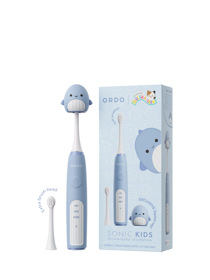Ordo Squishmallows Samir Sonic kids toothbrush blue - British product