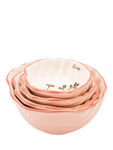 John Lewis Yvonne Ellen Shell Stoneware Measuring Cups Set of 4 Pink- Buy online at McGrocer