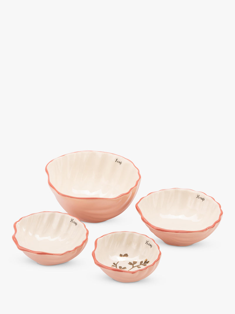 Yvonne Ellen shell stoneware measuring cups pink (British brand)