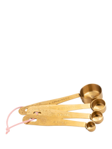 John Lewis Yvonne Ellen Stainless Steel Measuring Spoons Set of 4, Gold- Buy online at McGrocer