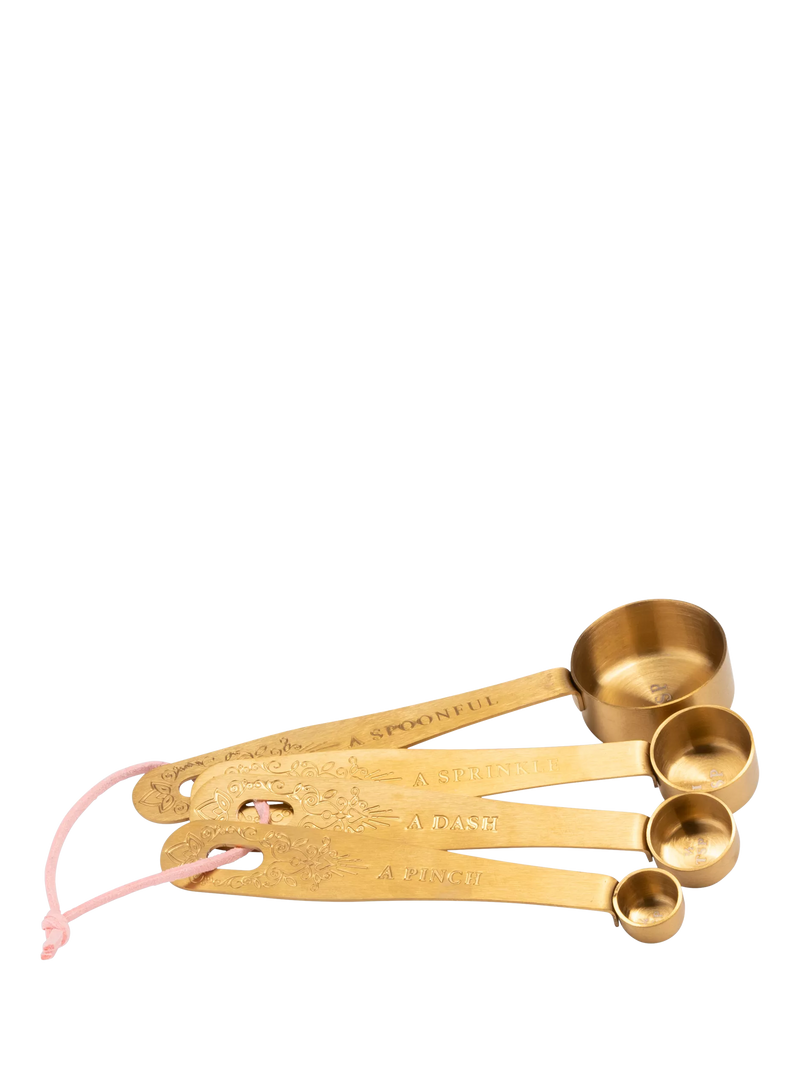Yvonne Ellen gold measuring spoons set of 4 - British product