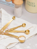 Yvonne Ellen gold measuring spoons set of 4 - British product