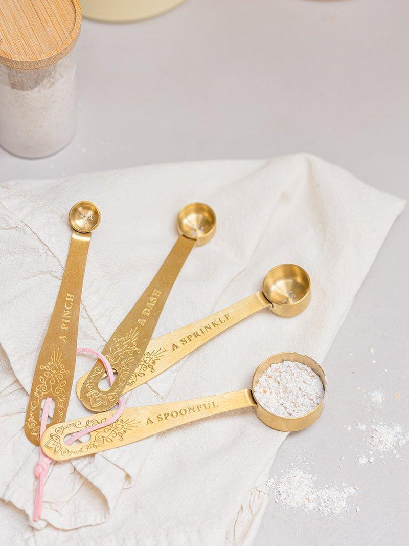 Yvonne Ellen gold measuring spoons set of 4 - British product