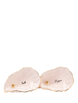 John Lewis Yvonne Ellen Oyster Dolomite Salt and Pepper Pinch Pots Set of 2 Pink- Buy online at McGrocer