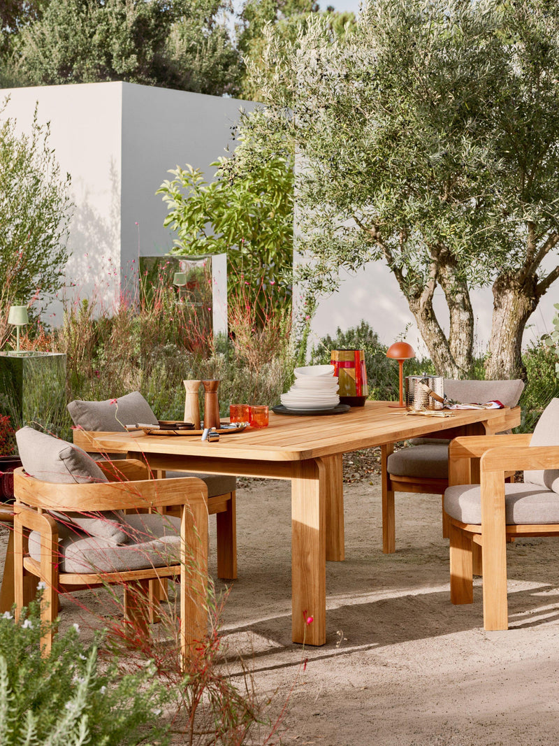 John Lewis Terra teak dining table 201cm, imported from the UK