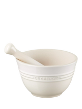 John Lewis Le Creuset Stoneware Pestle & Mortar Meringue- Buy online at McGrocer