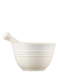 Le Creuset stoneware pestle and mortar in Meringue - British product