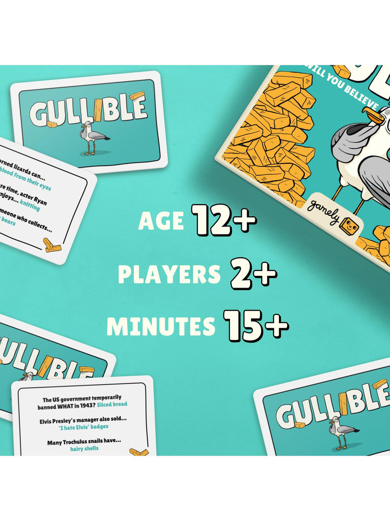 Gamely Gullible party game small edition (British brand)