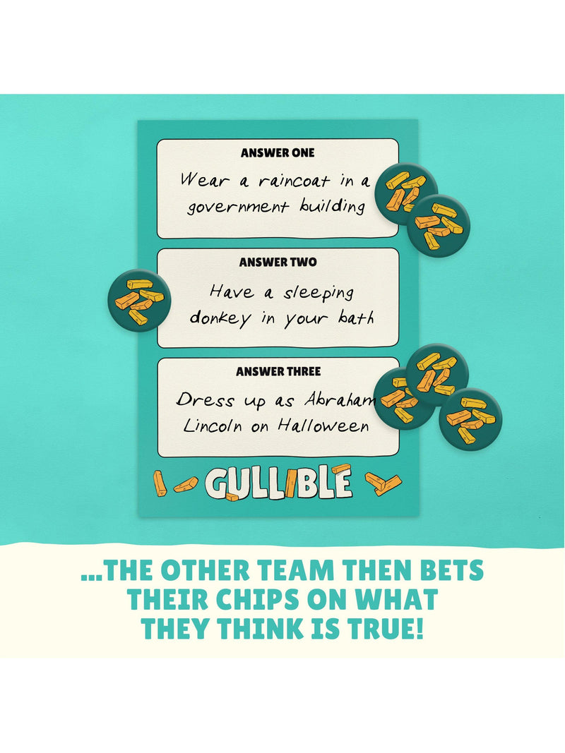 Gamely Gullible party game small edition (British brand)