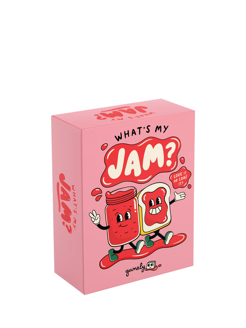 Gamely What's My Jam party game, imported from the UK