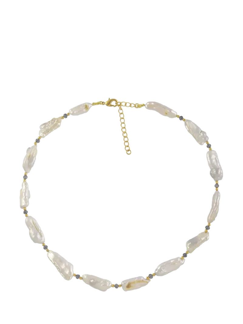 Shyla Bondi Pearl Lolite necklace gold plated, UK version