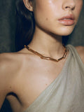 Shyla chunky link gold necklace 45.72cm, imported from the UK
