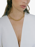 Shyla Cinque layered necklace gold plated brass - British product