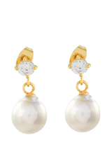 John Lewis Shyla Cassandra Crystal Drop Earrings Gold- Buy online at McGrocer