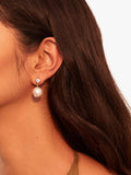 Shyla crystal drop earrings gold, imported from the UK