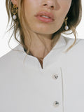 Shyla Layla pearl hoop earrings in gold - British product